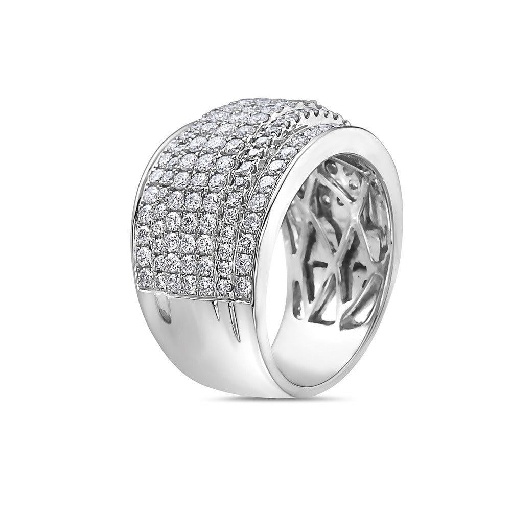 18K White Gold Diamond 1.97 CT Right Hand Ring