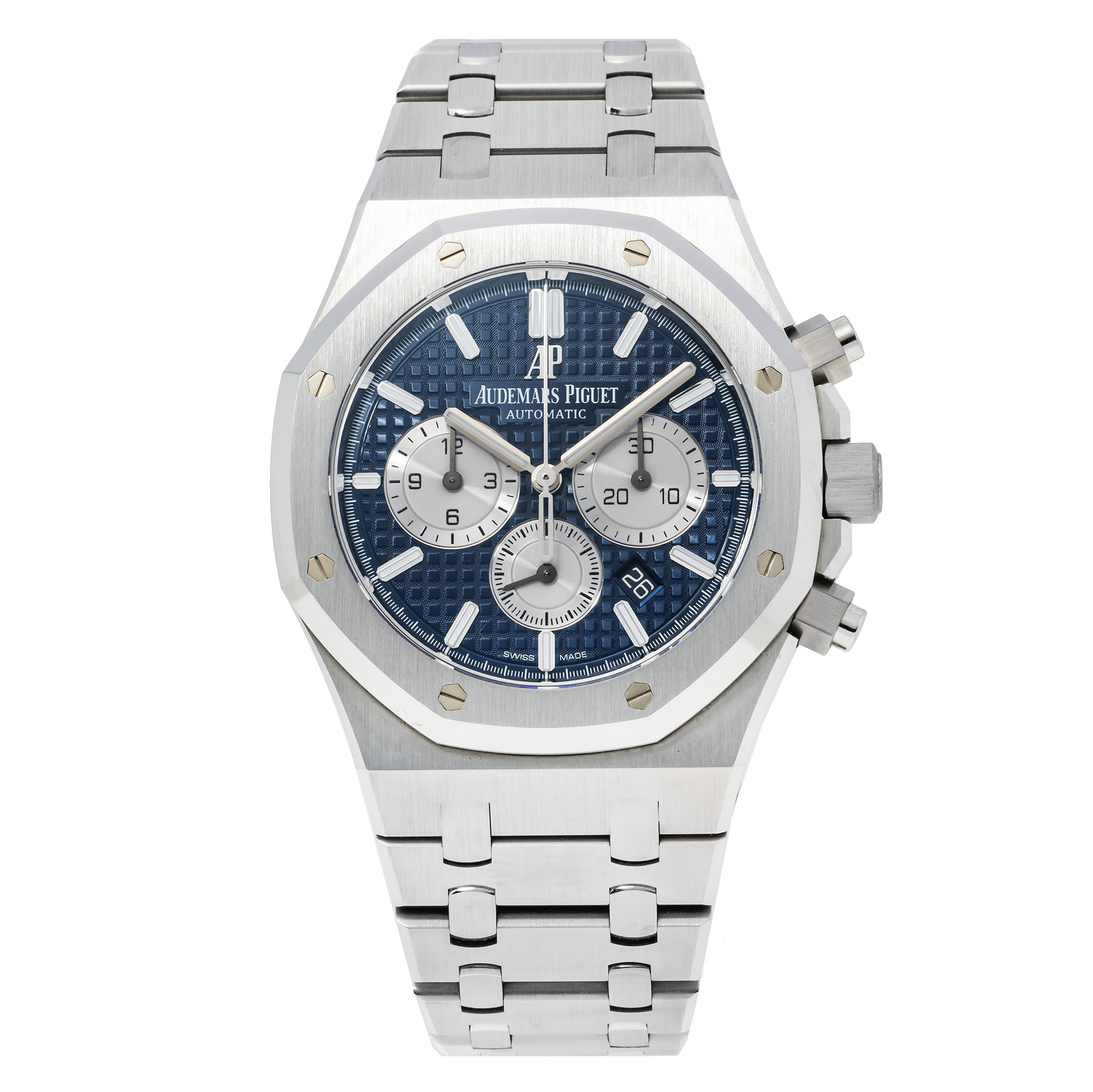 STAINLESS STEEL AUDEMARS PIGUET ROYAL OAK SELFWINDING CHRONOGRAPH 41MM BLACK DIAL 26331ST
