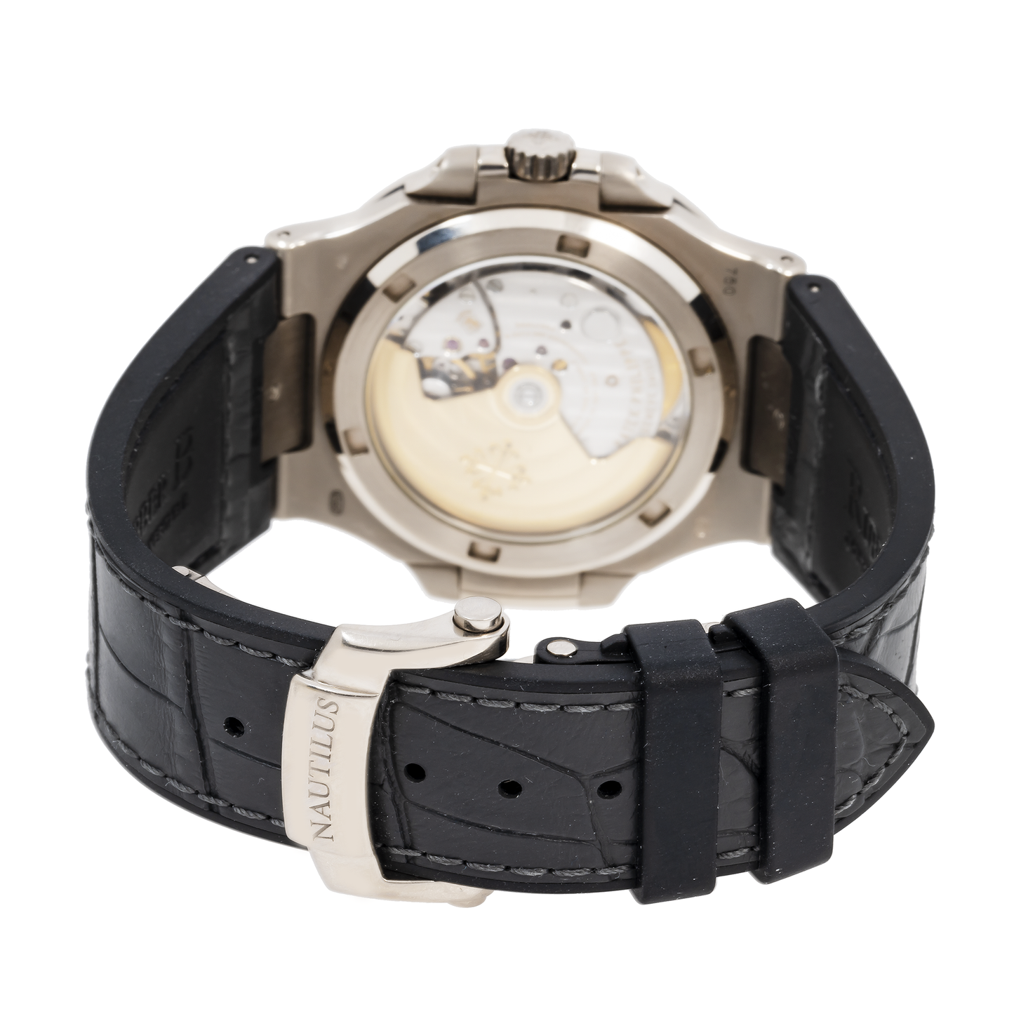 Patek Philippe Nautilus 5711 40MM Silver Dial With Leather Bracelet