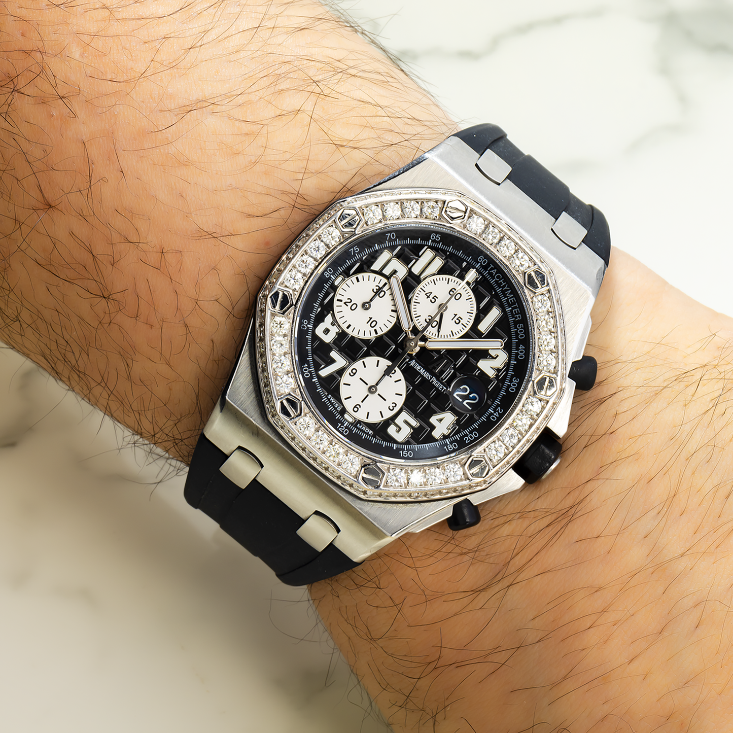 Audemars Piguet Royal Oak Offshore Chronograph 25940SK 42MM Black Dial With Rubber Bracelet