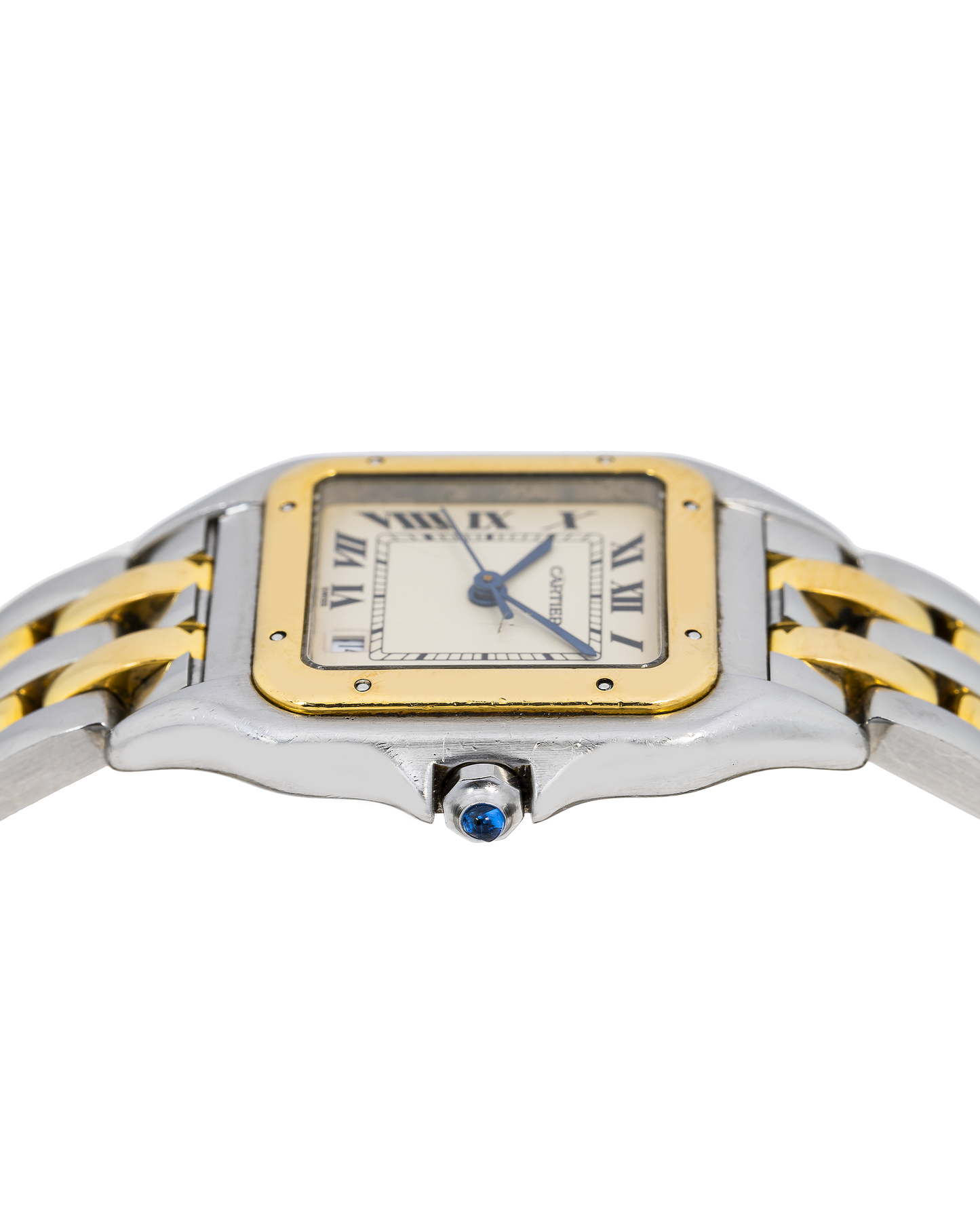 Cartier Panthère W25028B8 27 x 37 MM Off-White Dial With Yellow Gold And Stainless Steel Bracelet