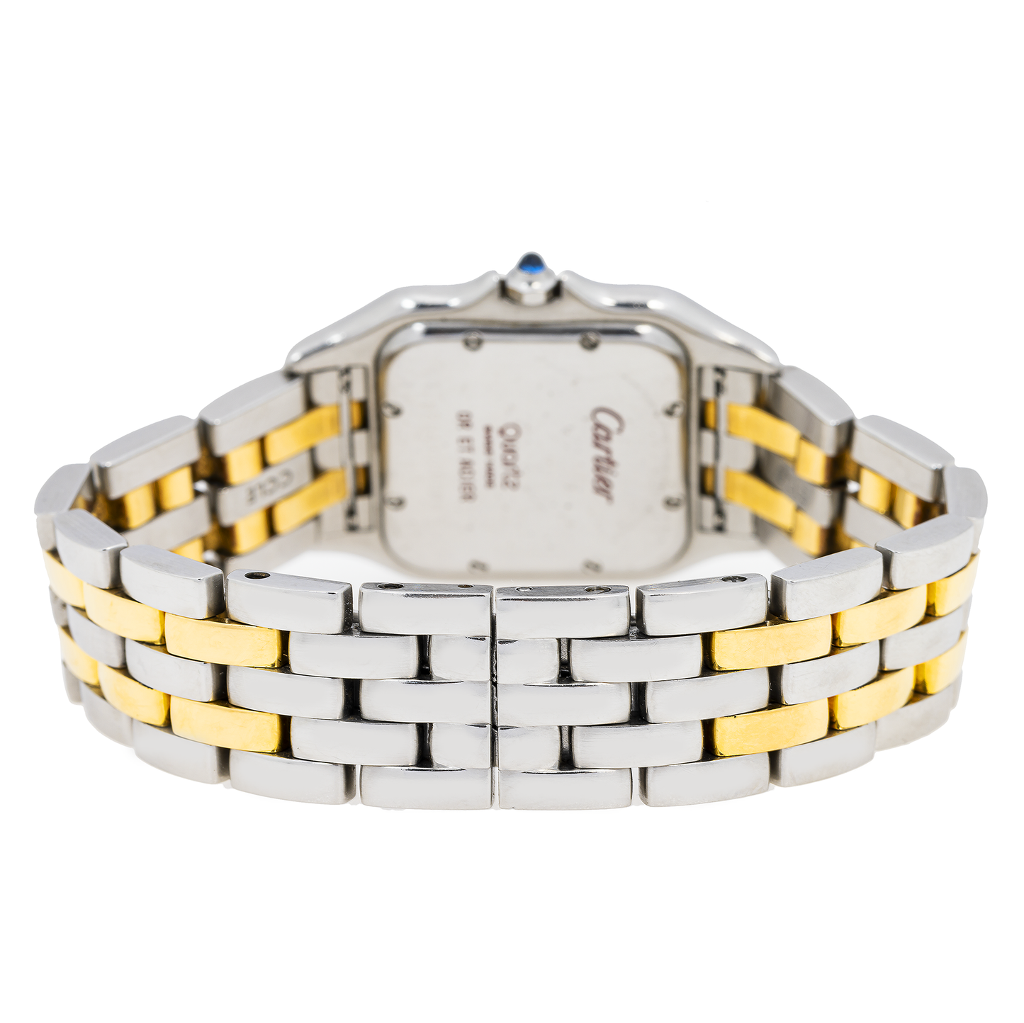 Cartier Panthère W25028B8 27 x 37 MM Off-White Dial With Yellow Gold And Stainless Steel Bracelet