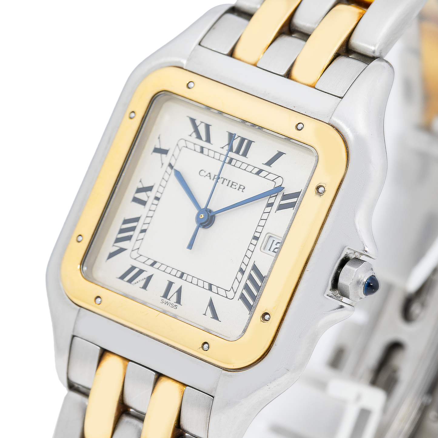 Cartier Panthère 07851 22MM Off-White Dial With Yellow Gold And Stainless Steel Bracelet