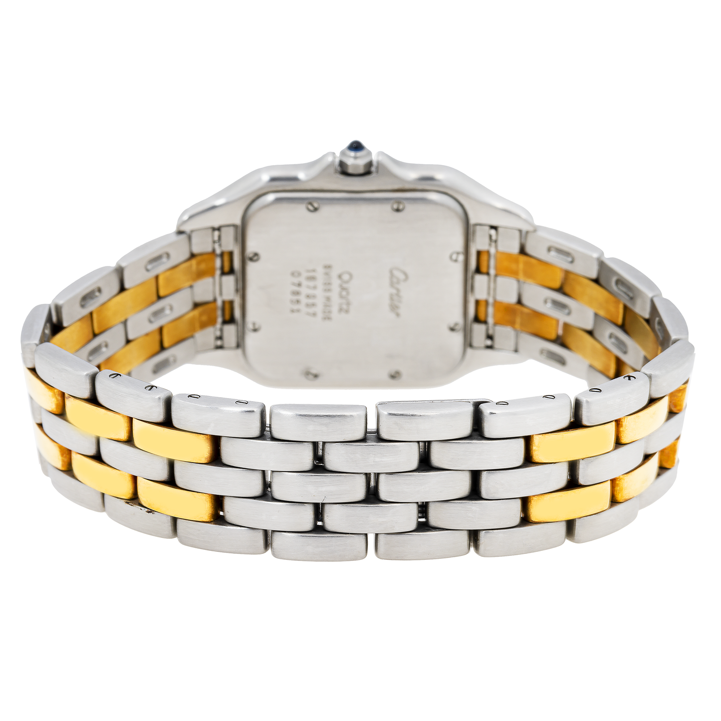 Cartier Panthère 07851 22MM Off-White Dial With Yellow Gold And Stainless Steel Bracelet