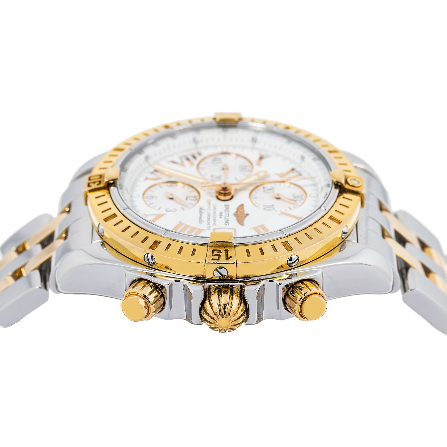 Breitling Chronomat Evolution A13356 44MM White Dial With Stainless Steel Bracelet