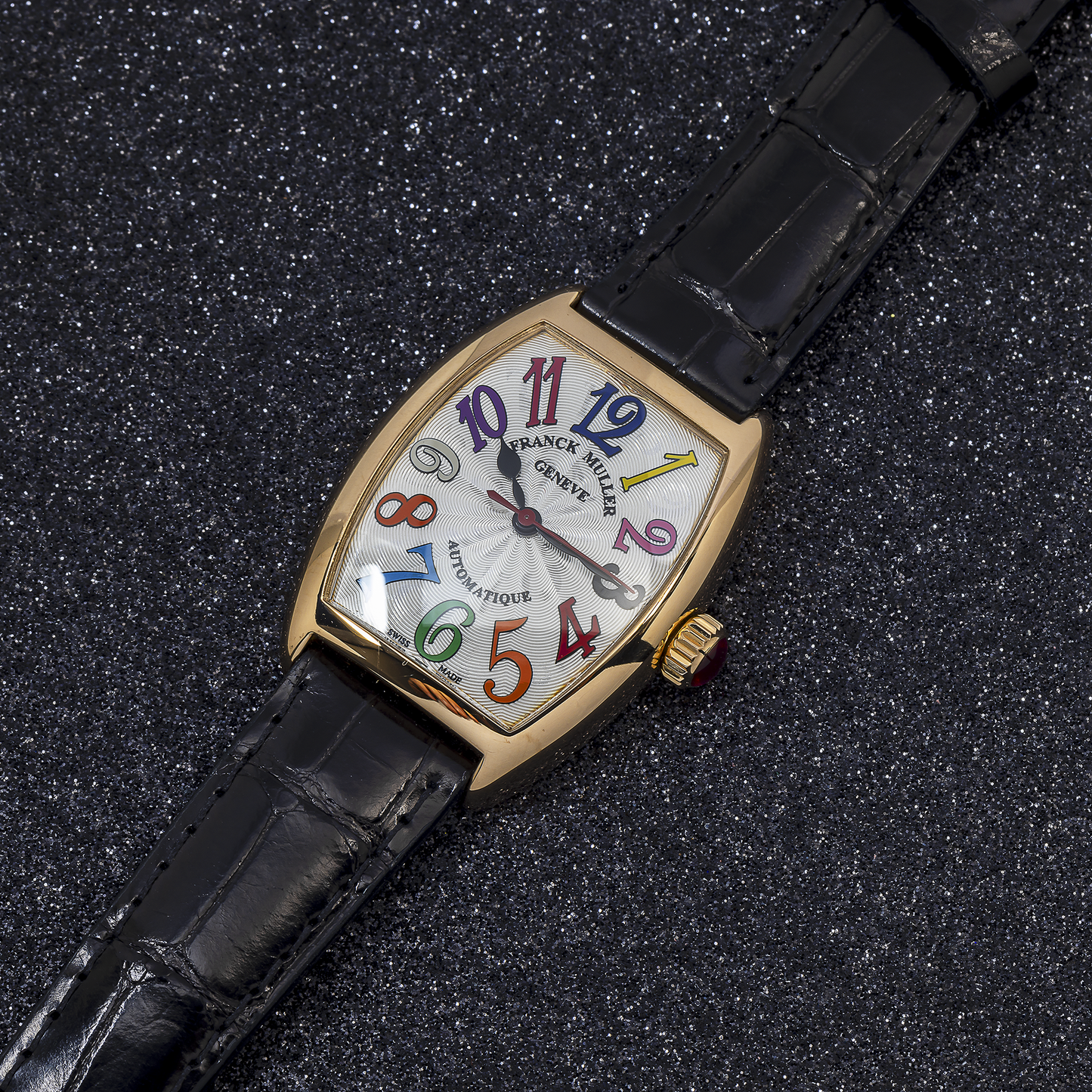 Franck Muller Cintree Curvex 7500SC 28MM White Dial with Leather Bracelet