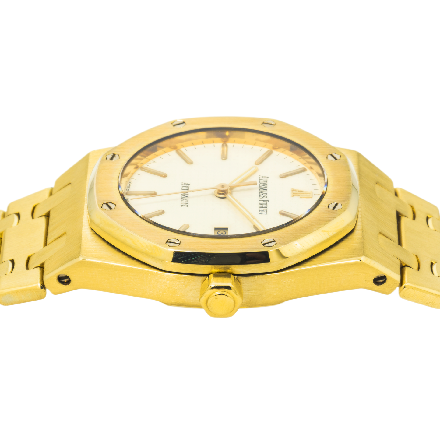 Audemars Piguet Royal Oak 15000BA 33MM Gold Tapisserie Dial With Yellow Gold Bracelet