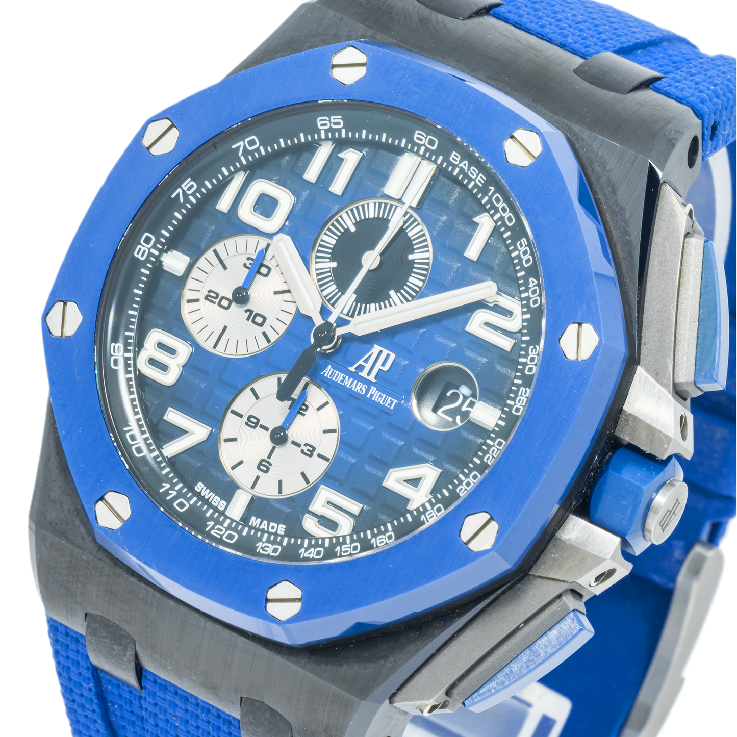 Audemars Piguet Royal Oak Offshore 26405CE 44MM Smoked Blue Dial With Rubber Bracelet