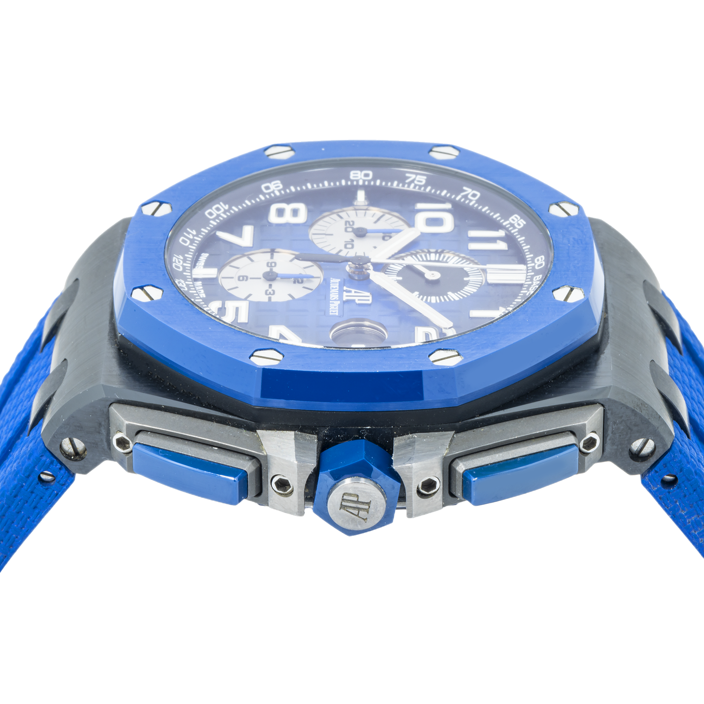 Audemars Piguet Royal Oak Offshore 26405CE 44MM Smoked Blue Dial With Rubber Bracelet
