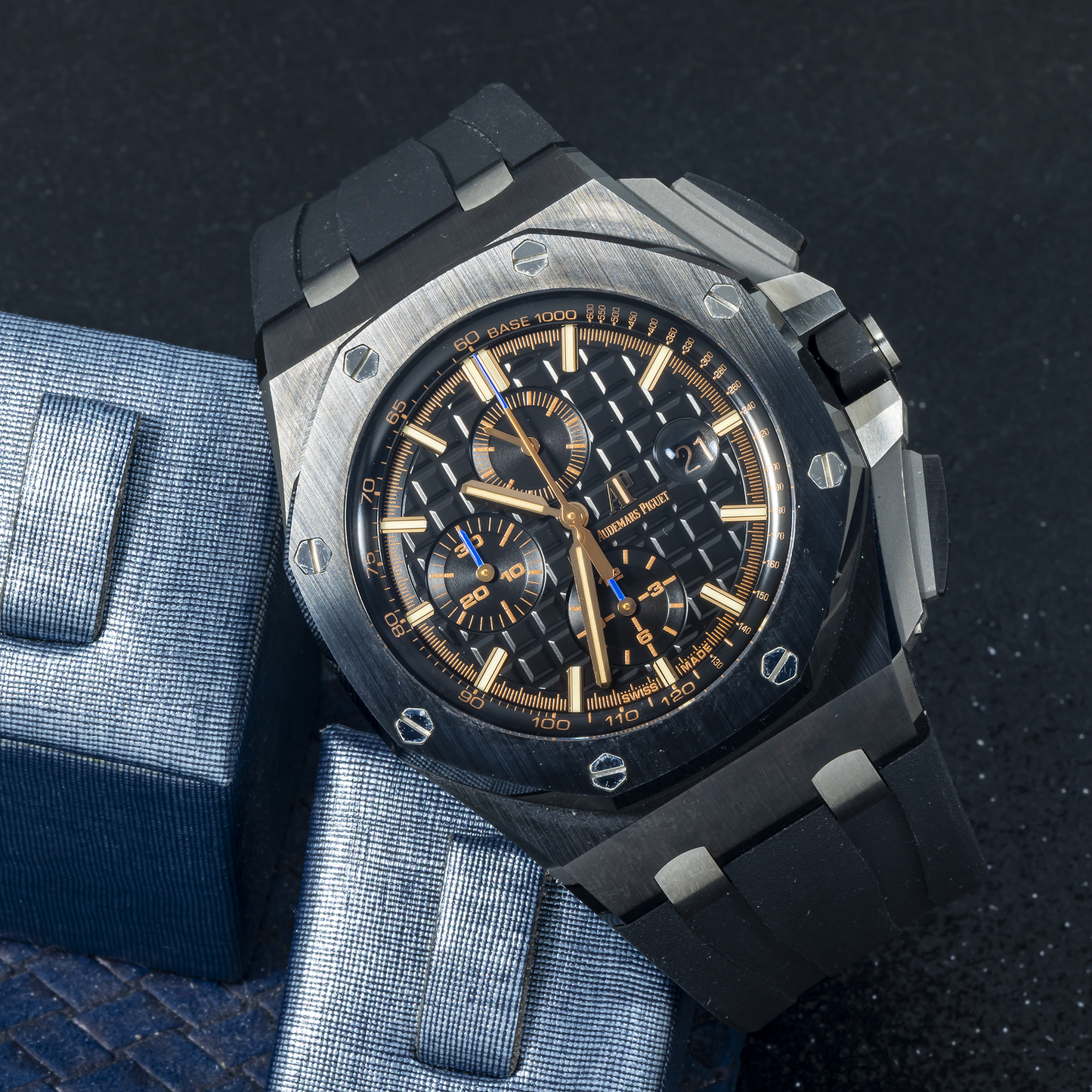 Audemars Piguet Royal Oak Offshore 26405CE 44MM Black Dial With Rubber Bracelet