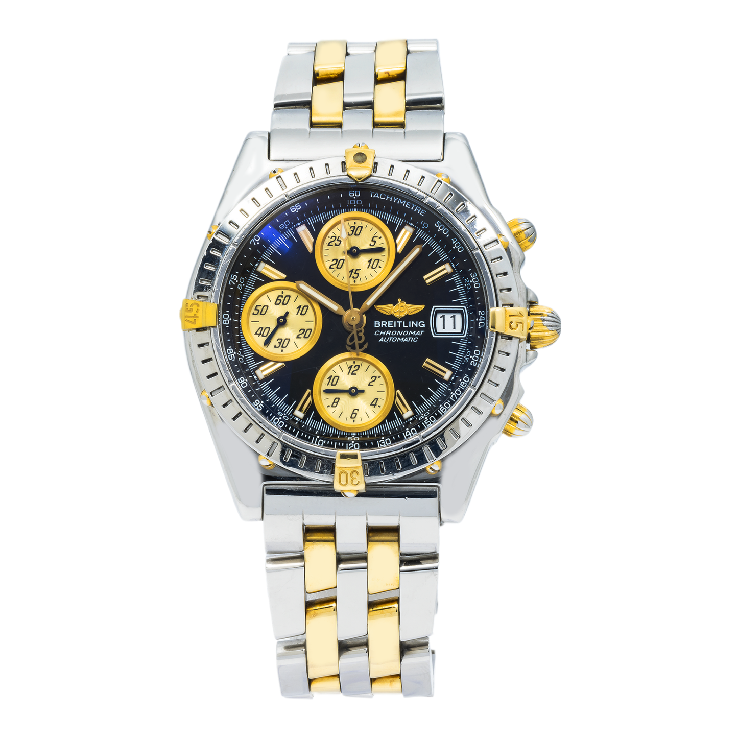Breitling Chronomat B13050 40MM Black Index Dial With Two Tone Bracelet