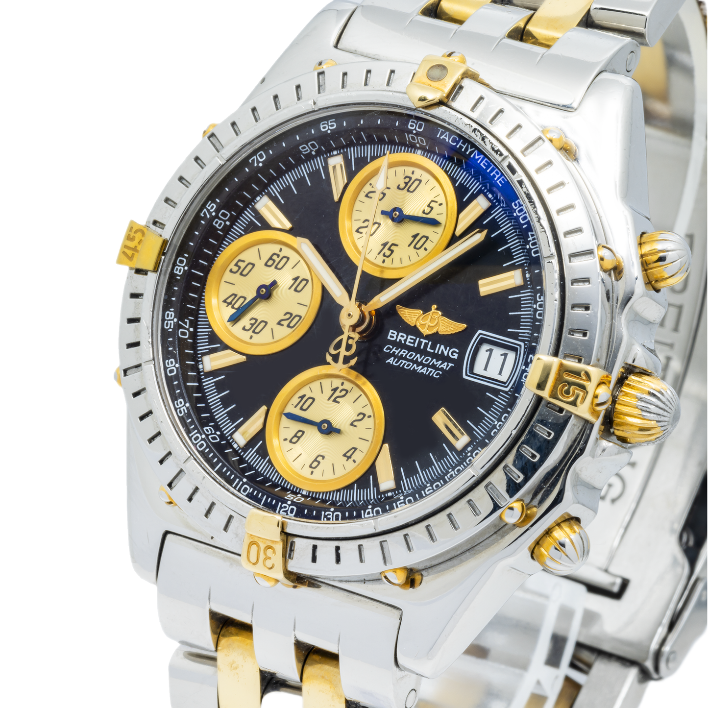 Breitling Chronomat B13050 40MM Black Index Dial With Two Tone Bracelet