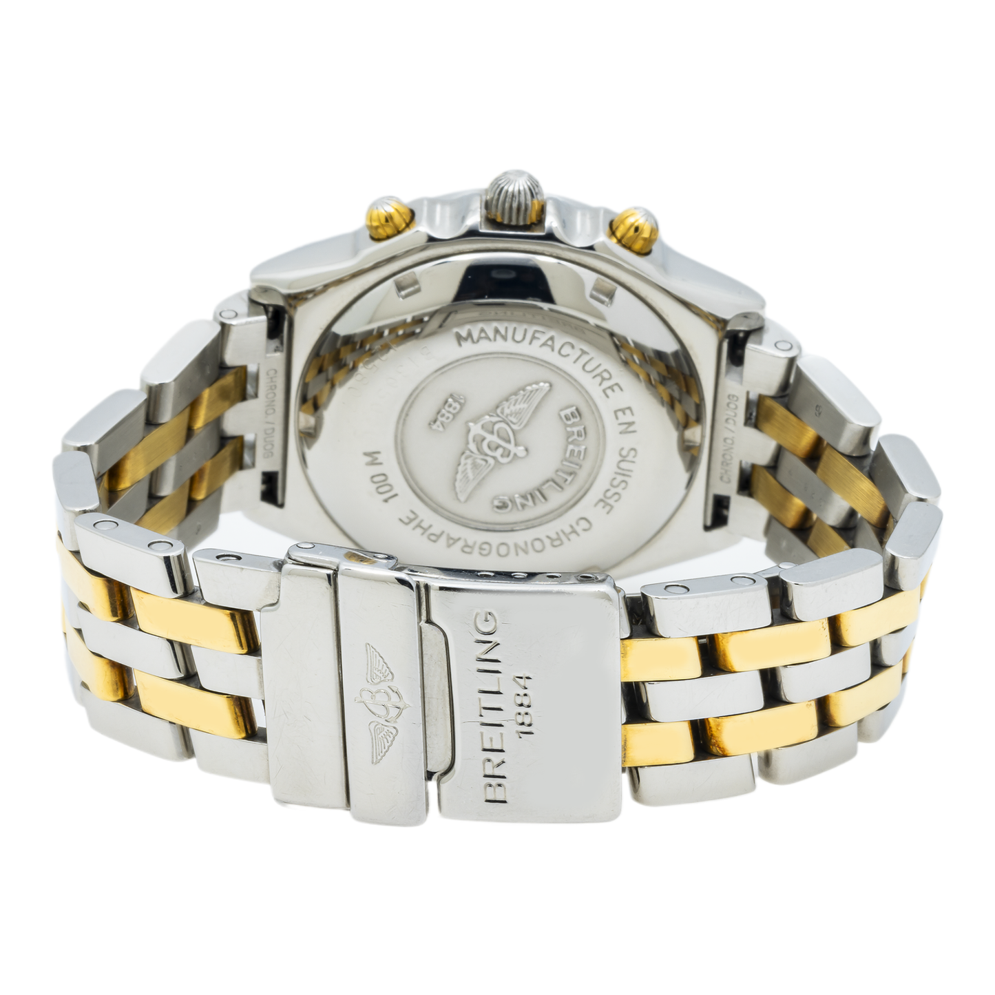 Breitling Chronomat B13050 40MM Black Index Dial With Two Tone Bracelet