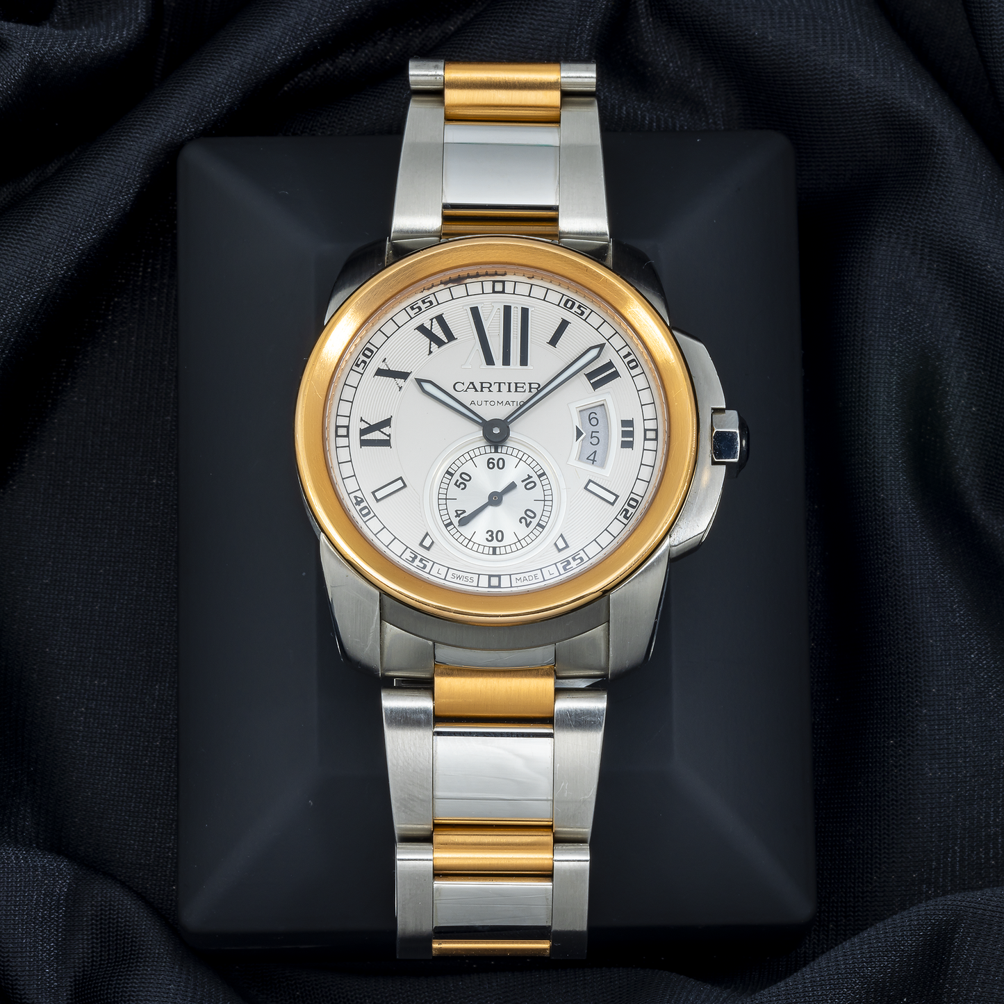 Cartier Calibre de Cartier W7100036 42MM White Dial Dial With Stainless Steel And Rose Gold Bracelet