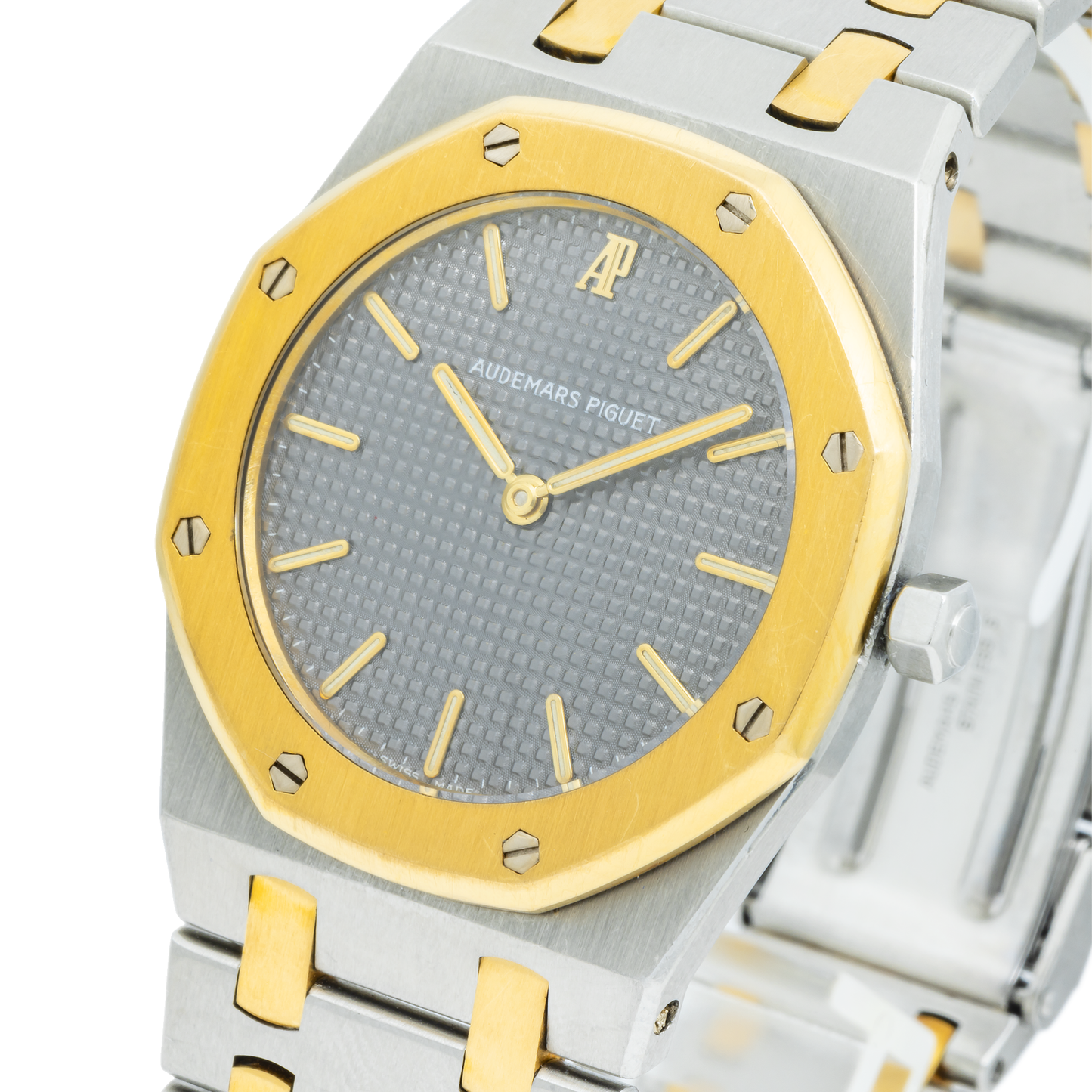 Audemars Piguet Royal Oak 14470SA 33MM Grey Tapisserie Dial With Two Tone Bracelet
