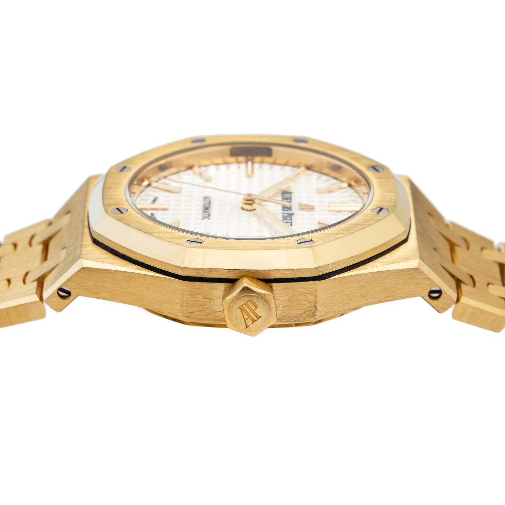 Audemars Piguet Royal Oak 15450BA 37MM Silver Dial With Yellow Gold Bracelet