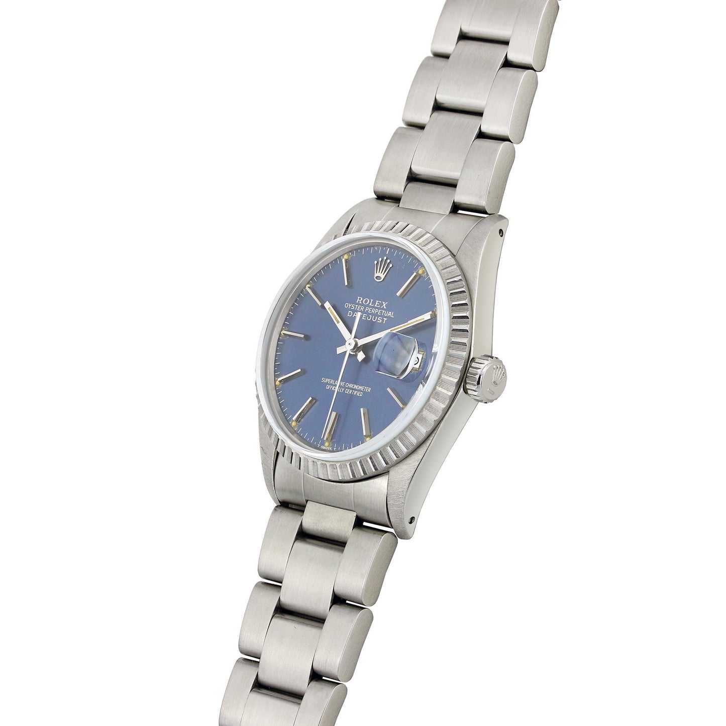 Vintage Rolex Datejust Stainless Steel with Blue Dial 16013