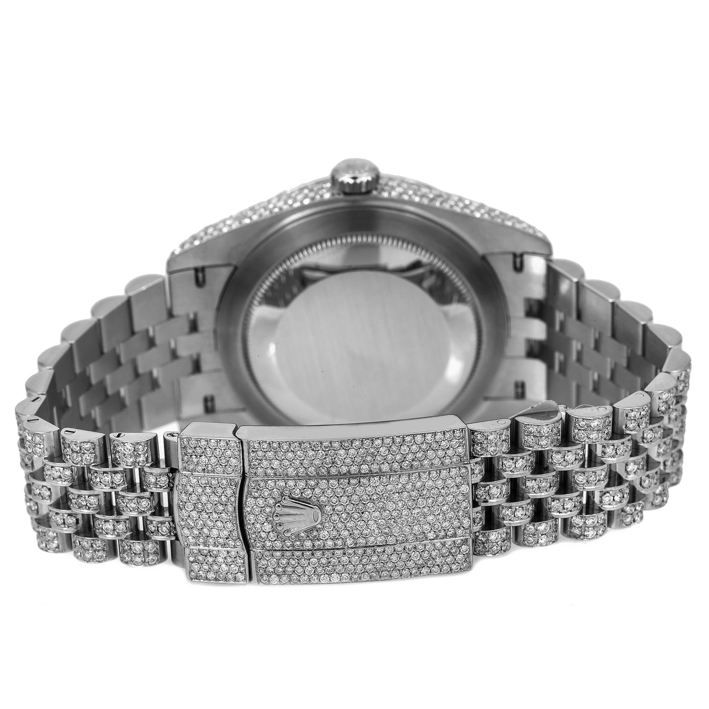 Rolex Datejust Diamond Watch, 126300 41mm, Silver Diamond Dial With Stainless Steel Jubilee Bracelet