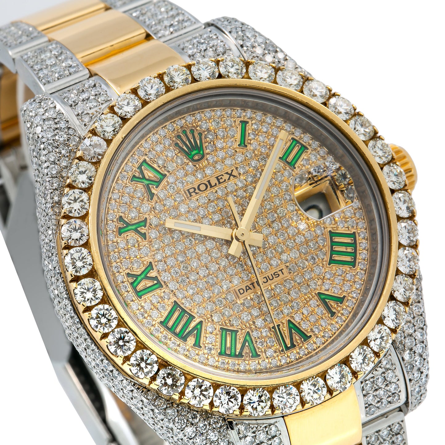 Rolex Datejust II 116333 Champagne Diamond Dial With 14.25 CT Diamonds