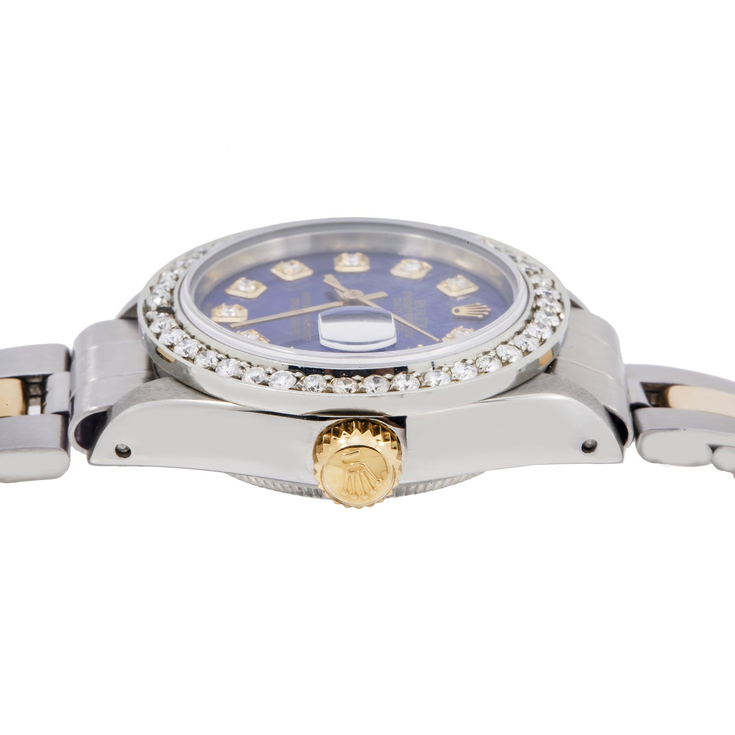 Rolex Lady-Datejust 69173 26MM Blue Diamond Dial With 0.90 CT Diamonds
