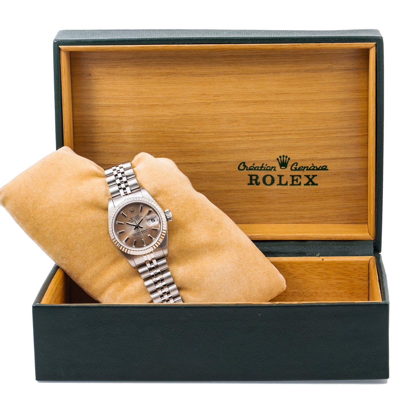 Rolex Lady-Datejust 69174 26MM Brown Dial With Stainless Steel Jubilee Bracelet