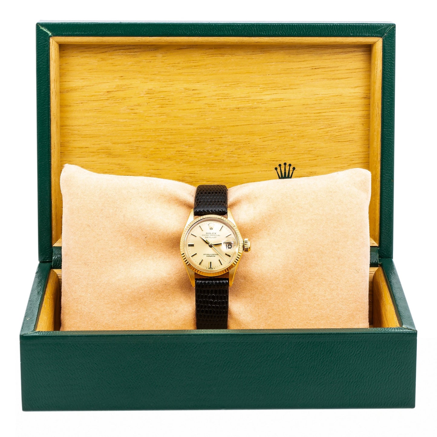 Rolex Datejust 6517 26MM Champagne Dial With Leather Bracelet