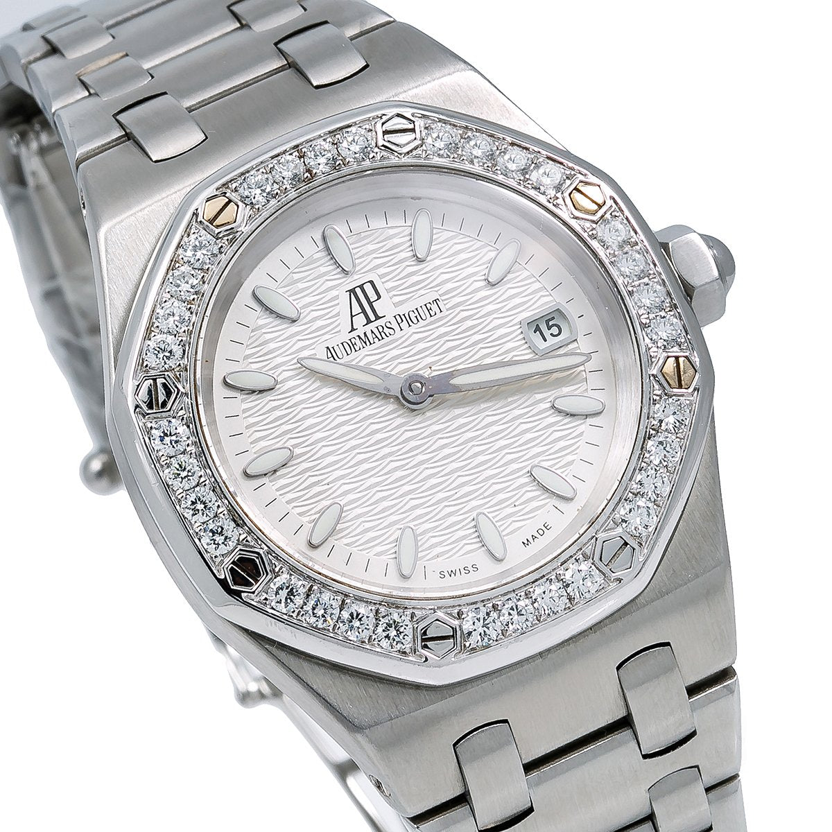 Audemars Piguet Royal Oak Lady 67651ST.ZZ.1261ST.01 33MM Silver Dial With Stainless Steel Bracelet