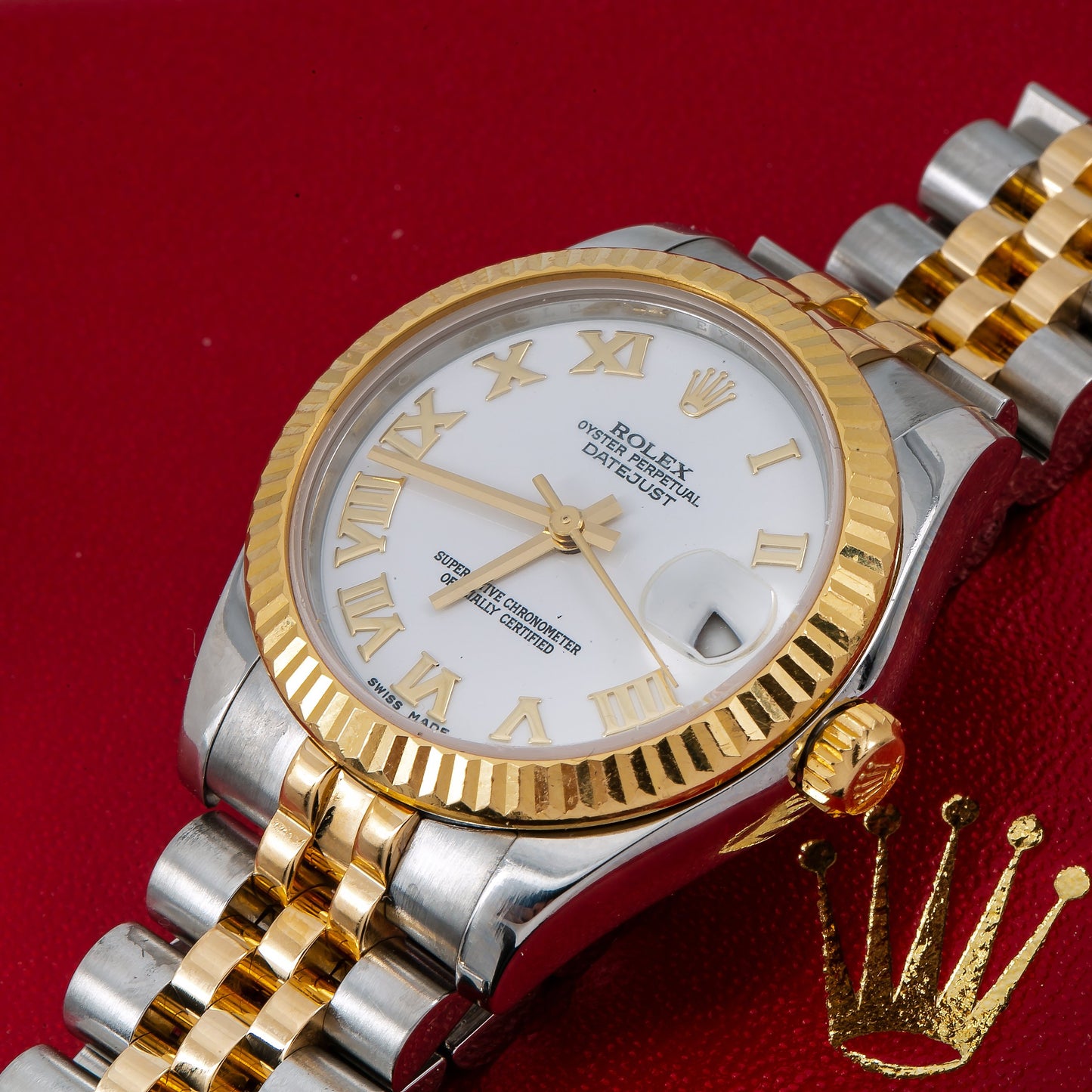 Rolex Datejust 178273 31MM White Dial With Two Tone Jubilee Bracelet