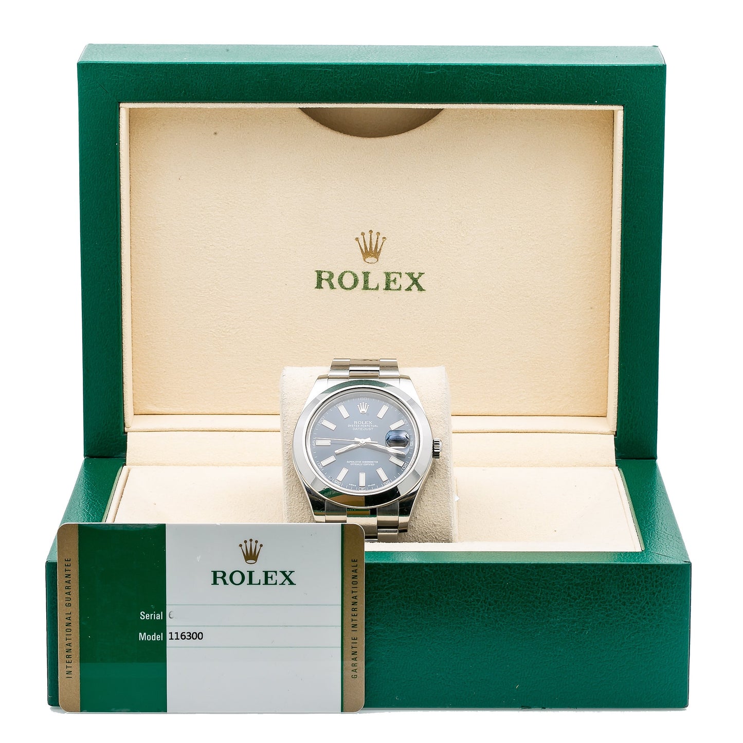 Rolex Datejust II 116300 41MM Blue Dial With Stainless Steel Oyster Bracelet