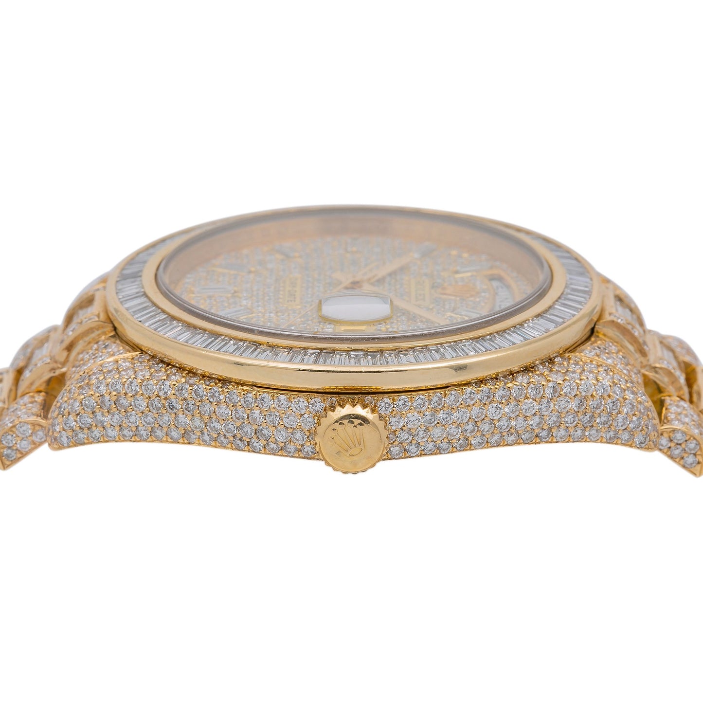 Rolex Day-Date II Diamond Watch, 218238 41mm, Champagne Diamond Dial With 27.75 CT Diamonds
