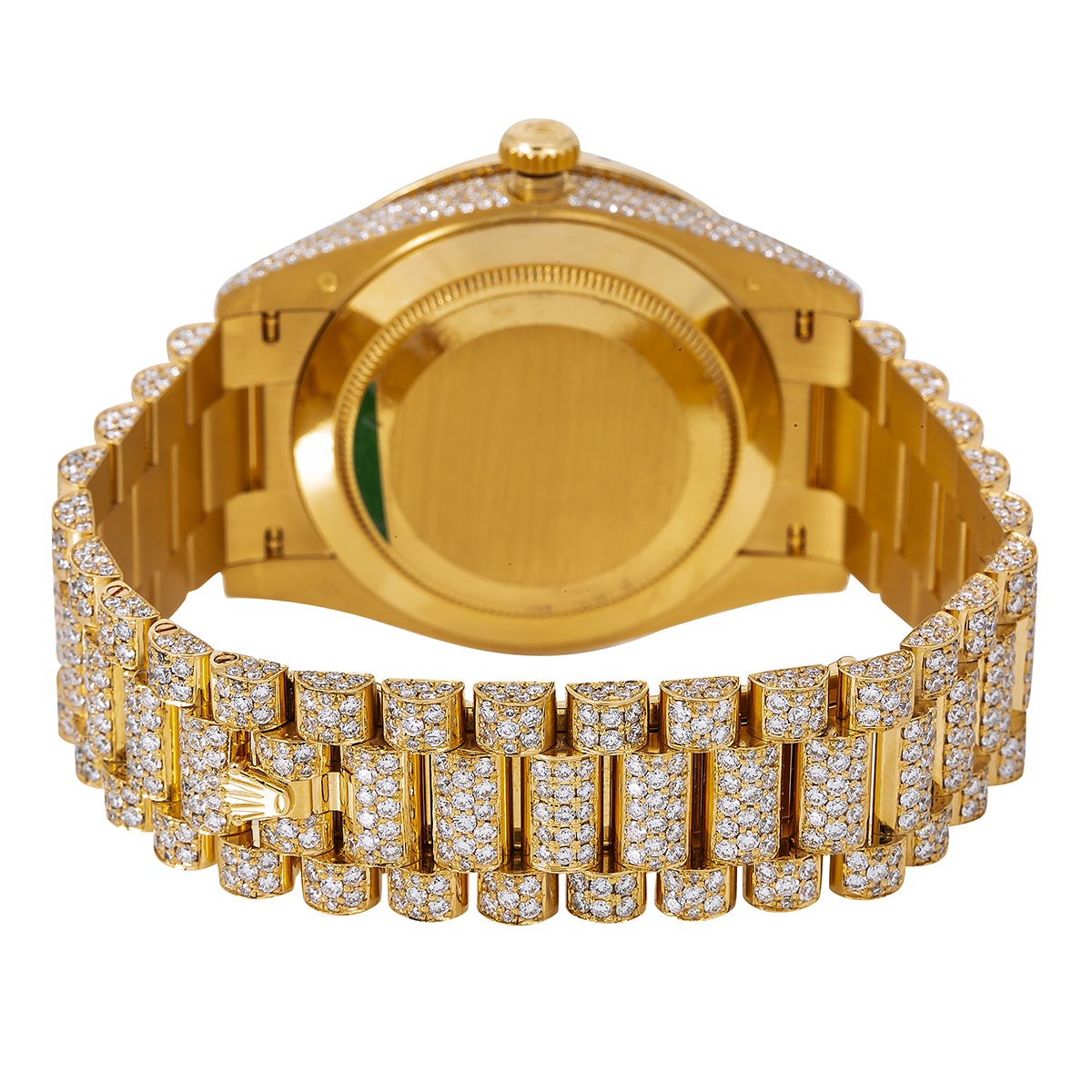 Rolex Day-Date Diamond Watch, 228238 40mm, Champagne Diamond Dial With Yellow Gold Bracelet