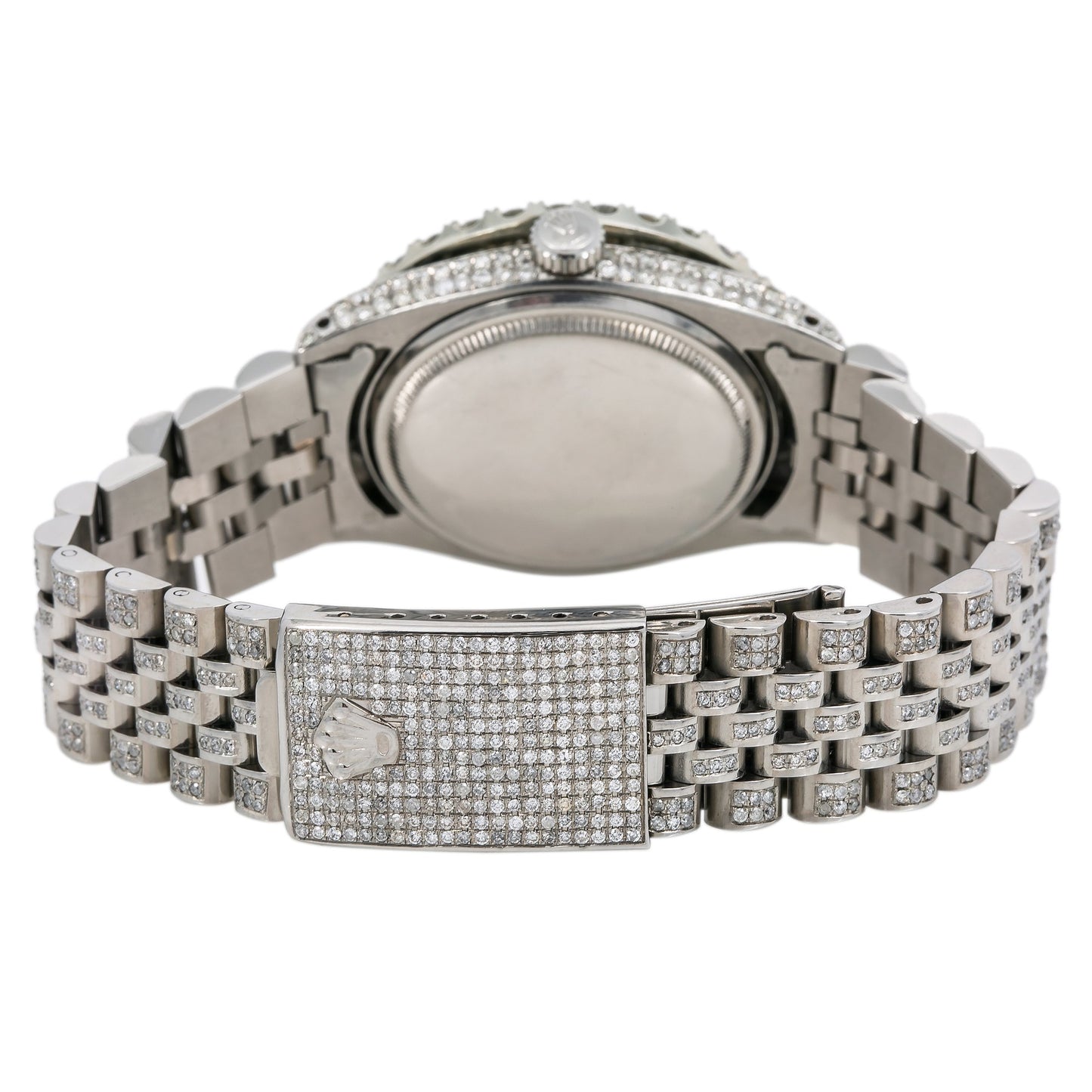 Rolex Datejust Diamond Watch, 36mm, Green Diamond Dial Diamond Jubille Bracelet With 8.25 CT Diamonds
