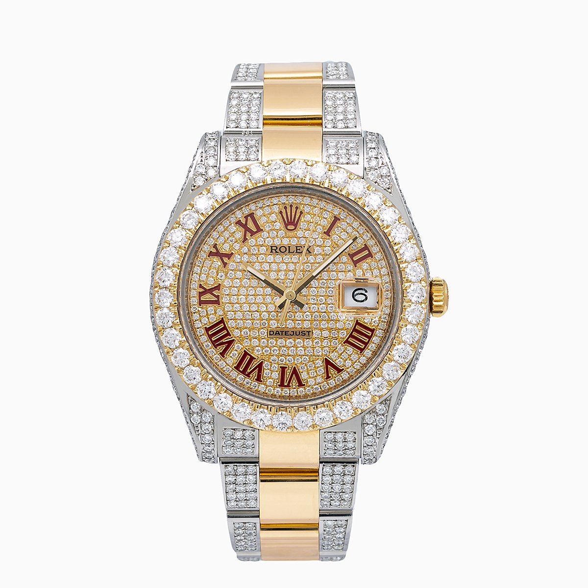 Rolex Datejust II Diamond Watch, 116333 41mm, Champagne Diamond Dial With 11.75 CT Diamonds