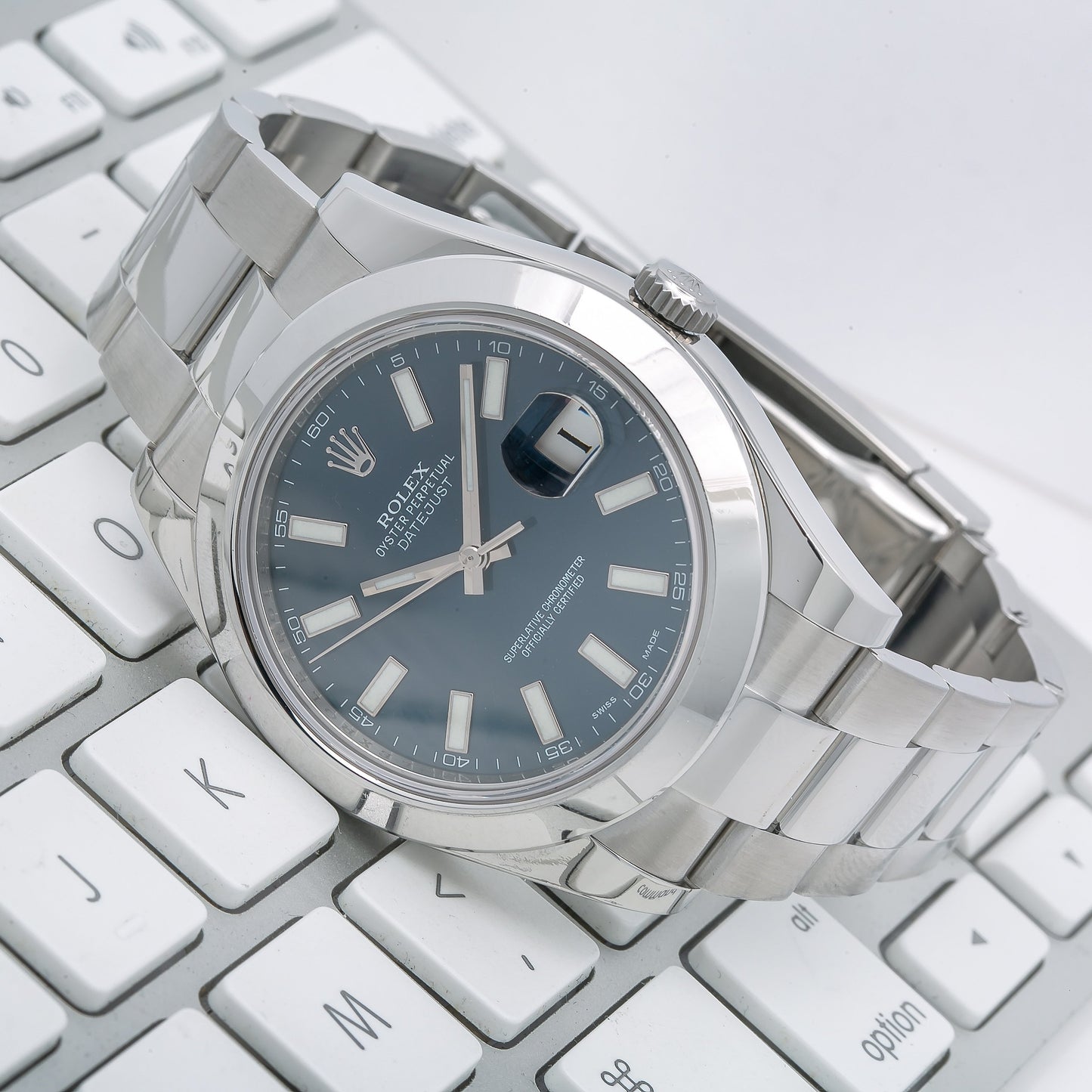 Rolex Datejust II 116300 41MM Blue Dial With Stainless Steel Oyster Bracelet