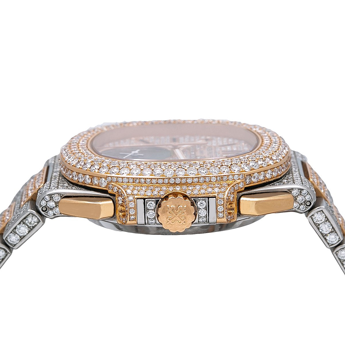 Patek Philippe Nautilus 5980/1AR 40.5MM Champagne Diamond Dial With 23.50 CT Diamonds