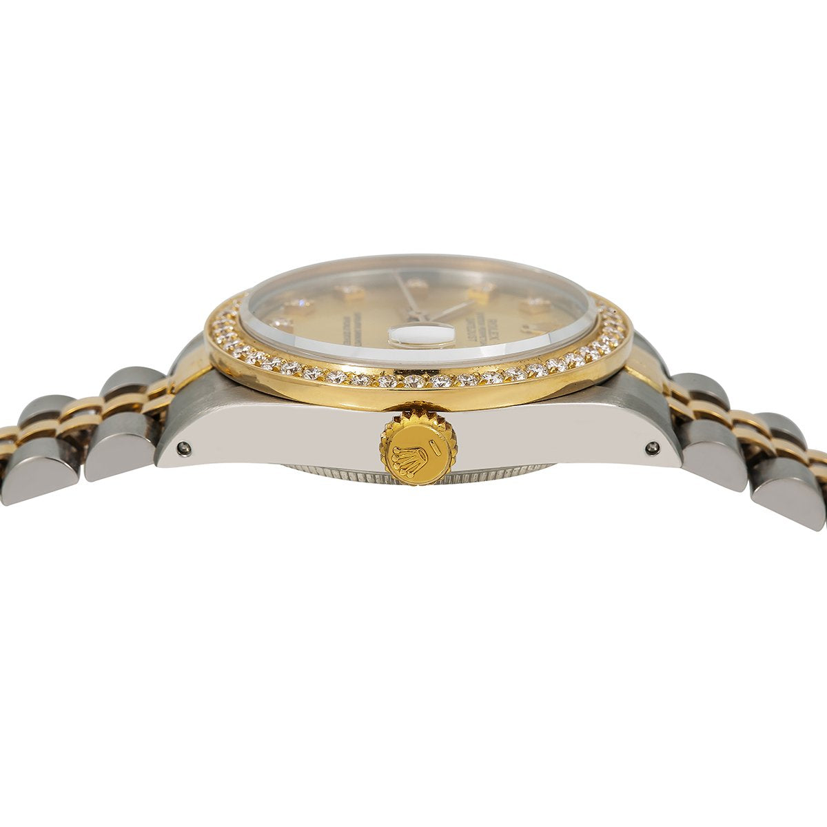 Rolex Lady-Datejust Diamond Watch, 68273 31mm, Champagne Diamond Dial With 1.05 CT Diamonds
