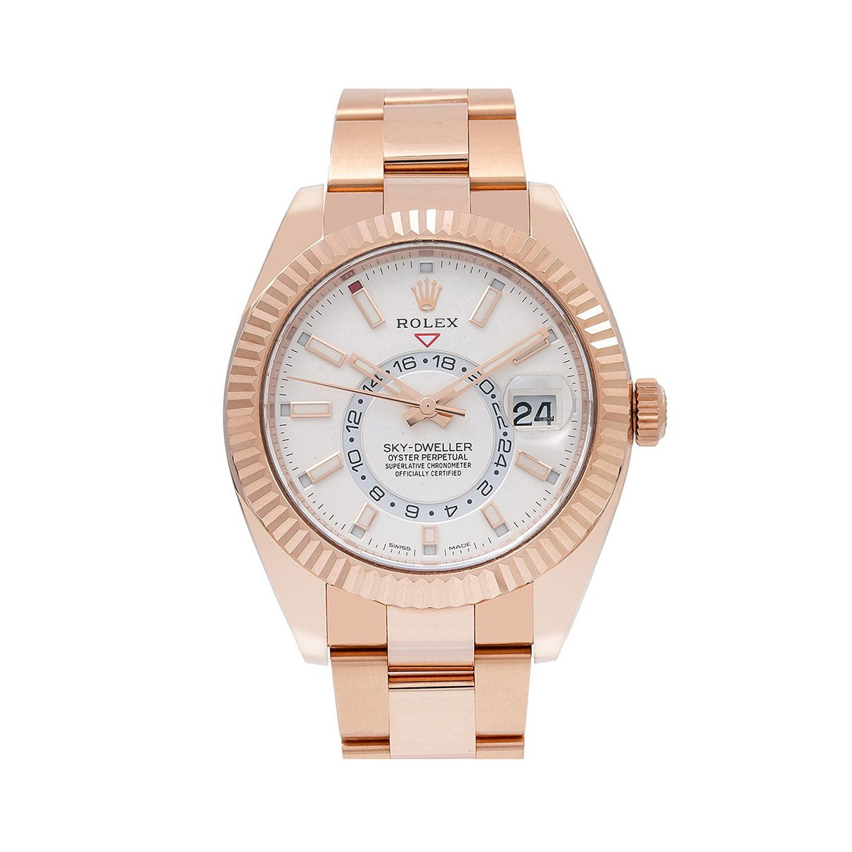 Rolex Sky-Dweller 326935 42MM White Dial With Rose Gold Oyster Bracelet