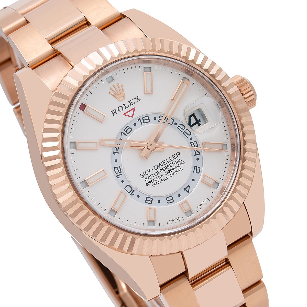Rolex Sky-Dweller 326935 42MM White Dial With Rose Gold Oyster Bracelet