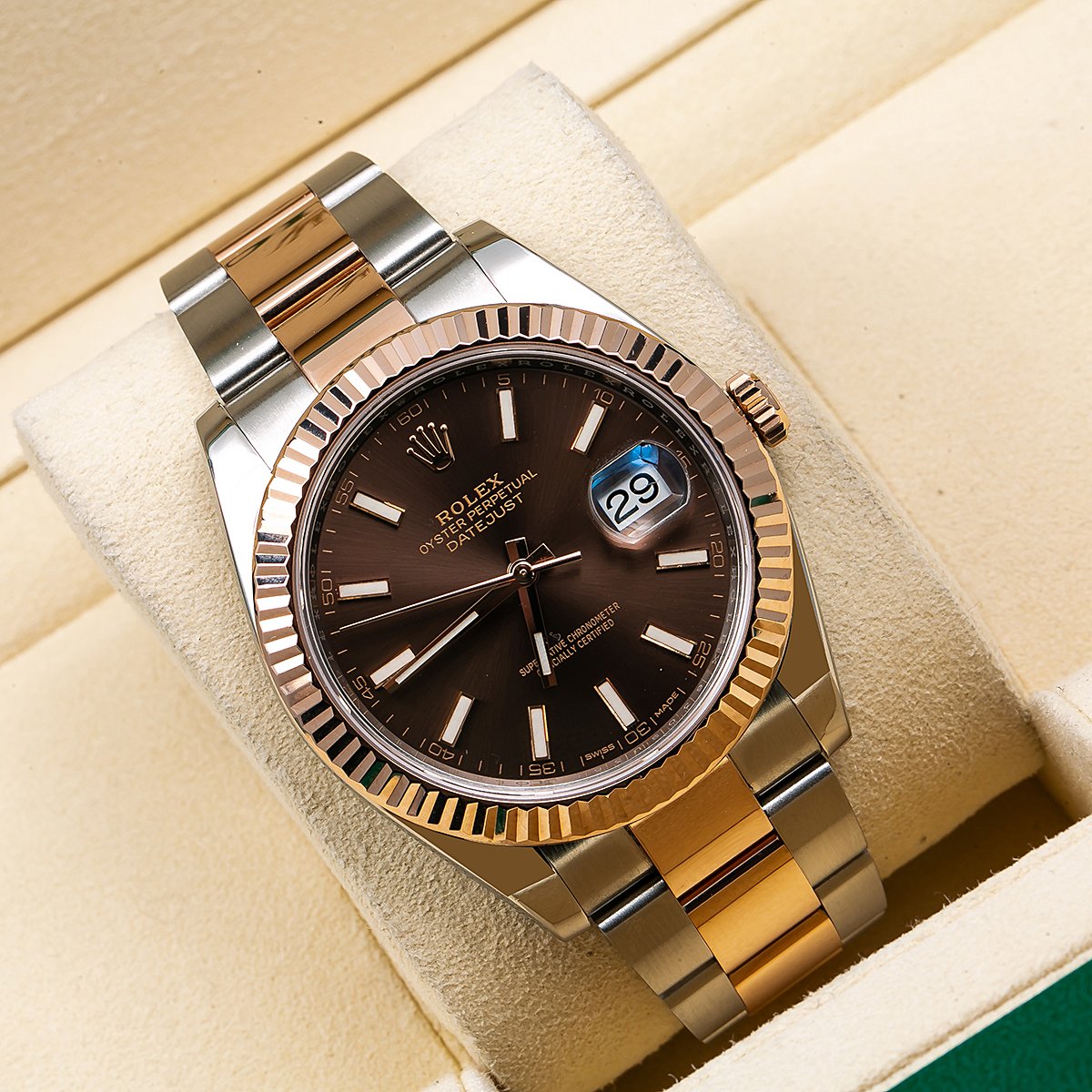 Rolex Datejust II 126331 41MM Brown Dial With Two Tone Oyster Bracelet
