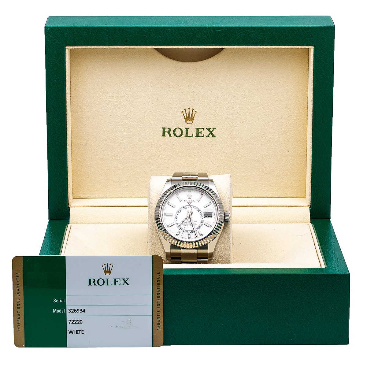 Rolex Sky-Dweller 326934 42MM White Dial With Stainless Steel Oyster Bracelet