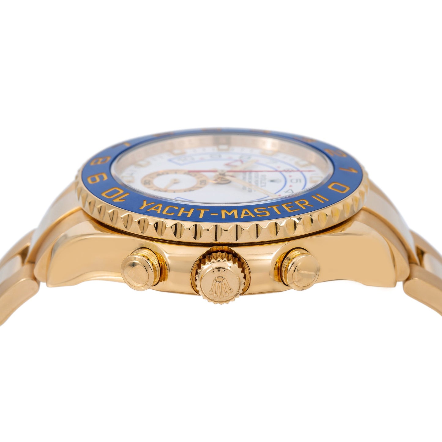 Rolex Yacht-Master II 116688 44MM White Dial With Yellow Gold Oyster Bracelet