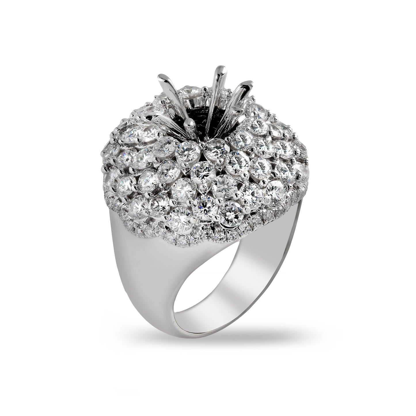 18K White Gold RG5176U Women's Ring With 5.42 CT Diamonds