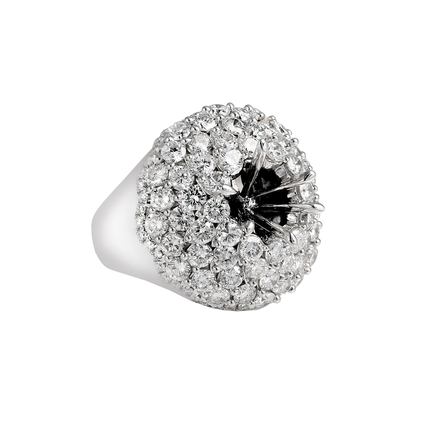 18K White Gold RG5176U Women's Ring With 5.42 CT Diamonds