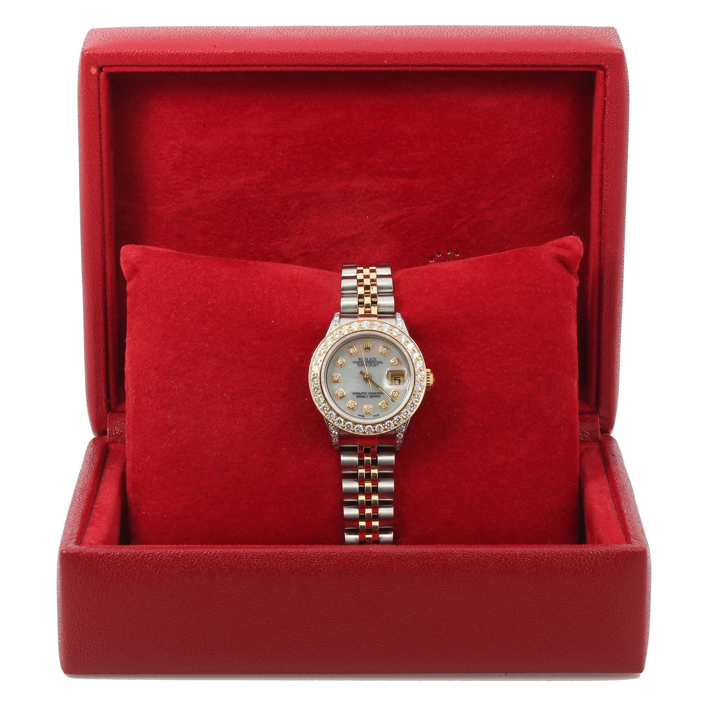 Rolex Datejust Diamond Watch, 26mm, Grey Diamond Dial Jubilee Two Tone Bracelet With 2.5 Carat Diamonds