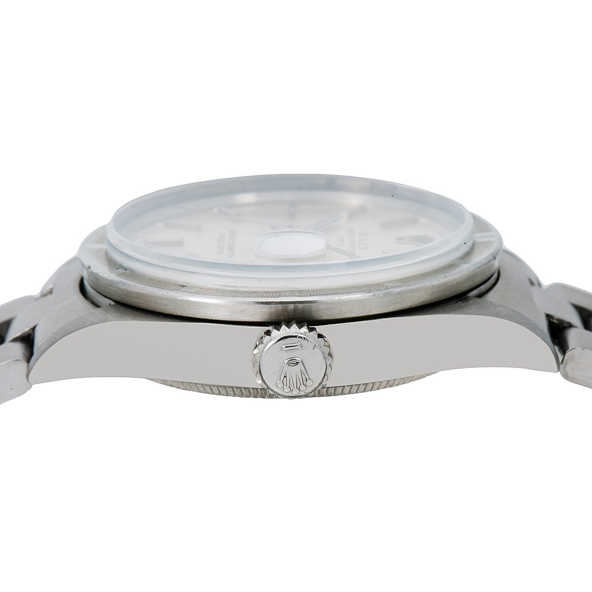 Rolex Oyster Perpetual Date 1501 34MM Silver Dial With Stainless Steel Oyster Bracelet