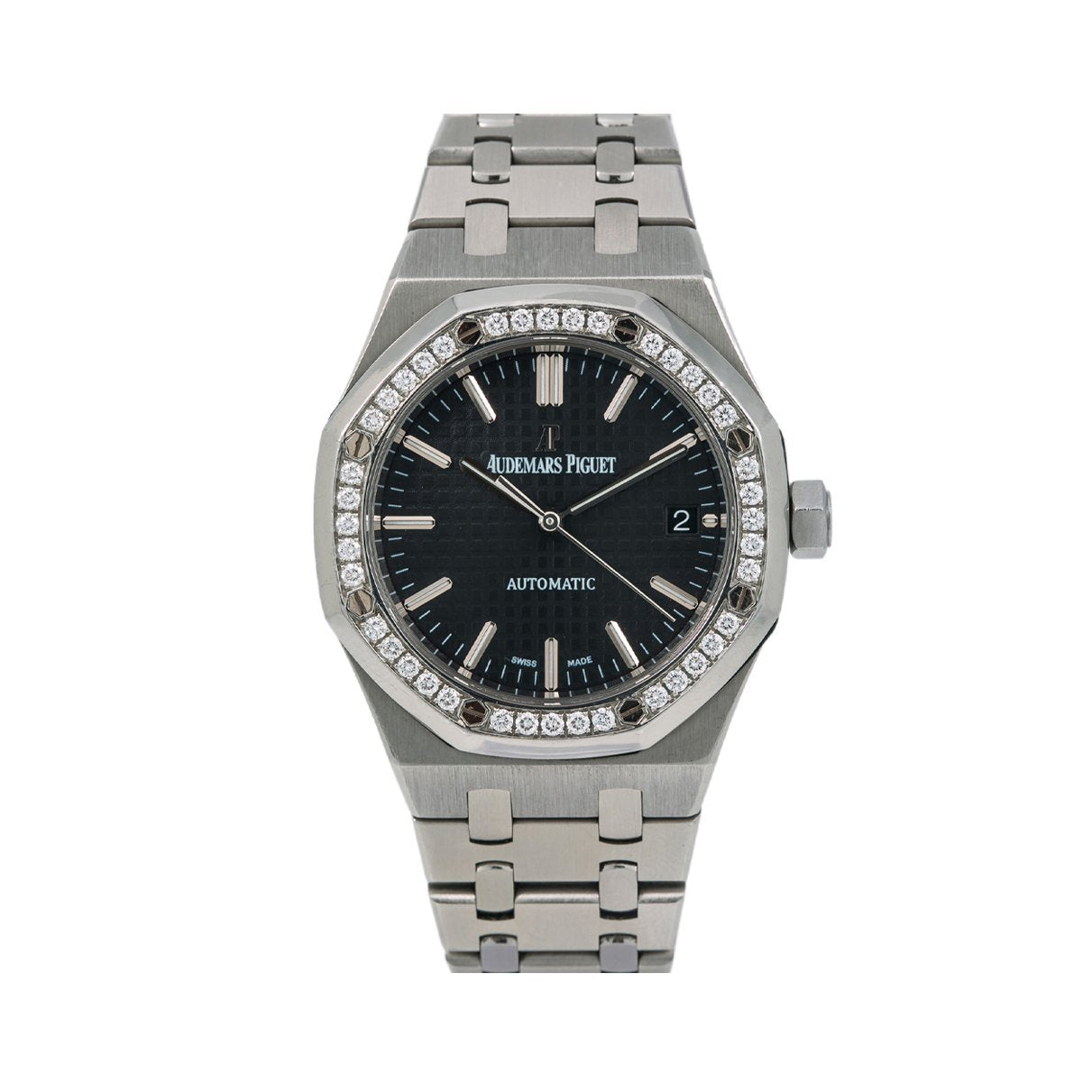 Audemars Piguet Royal Oak Lady 15451ST 37MM Black Dial With Stainless Steel Bracelet