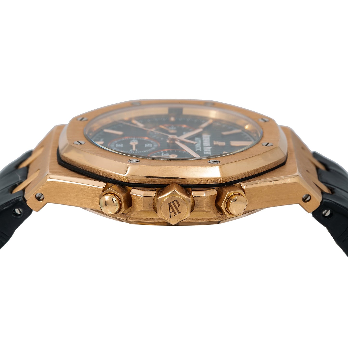 Audemars Piguet Royal Oak Chronograph 26320OR 41MM Black Dial With Leather Bracelet