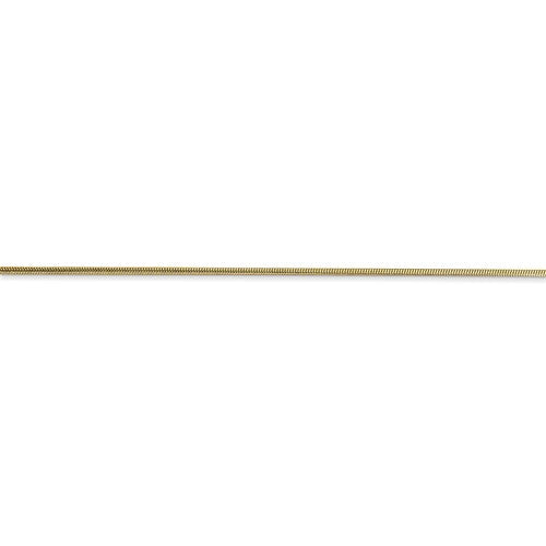 10k Yellow Gold .90mm Round Snake Chain Available 16"-24"