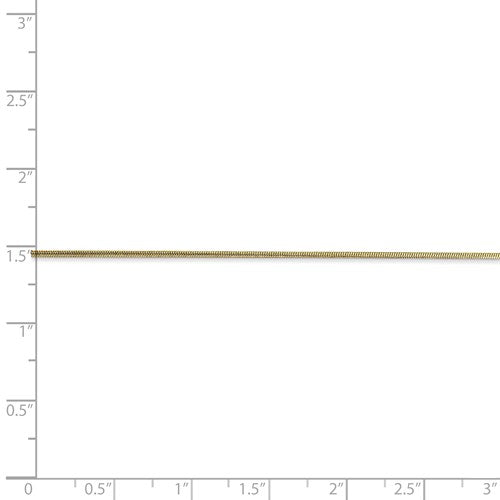 10k Yellow Gold .90mm Round Snake Chain Available 16"-24"