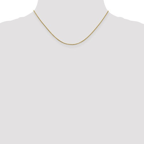 10K Yellow Gold 1.1 mm Flat Cable Chain Available Sizes 16"-24"